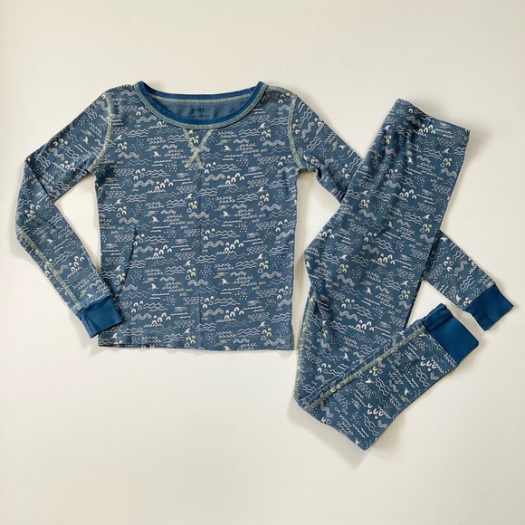 Pact Blue Ocean Pajamas - Picture 1 of 9